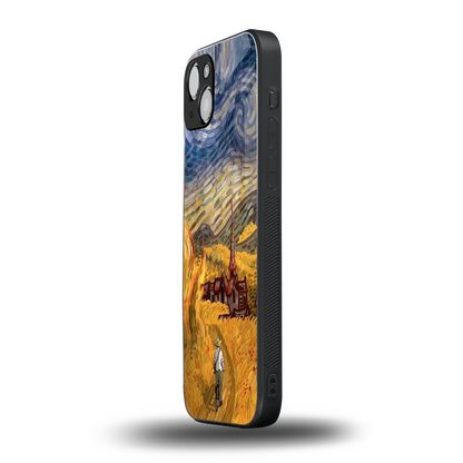 Starry Ride iphone 14 plus mobile cover | shockproof glass phone case