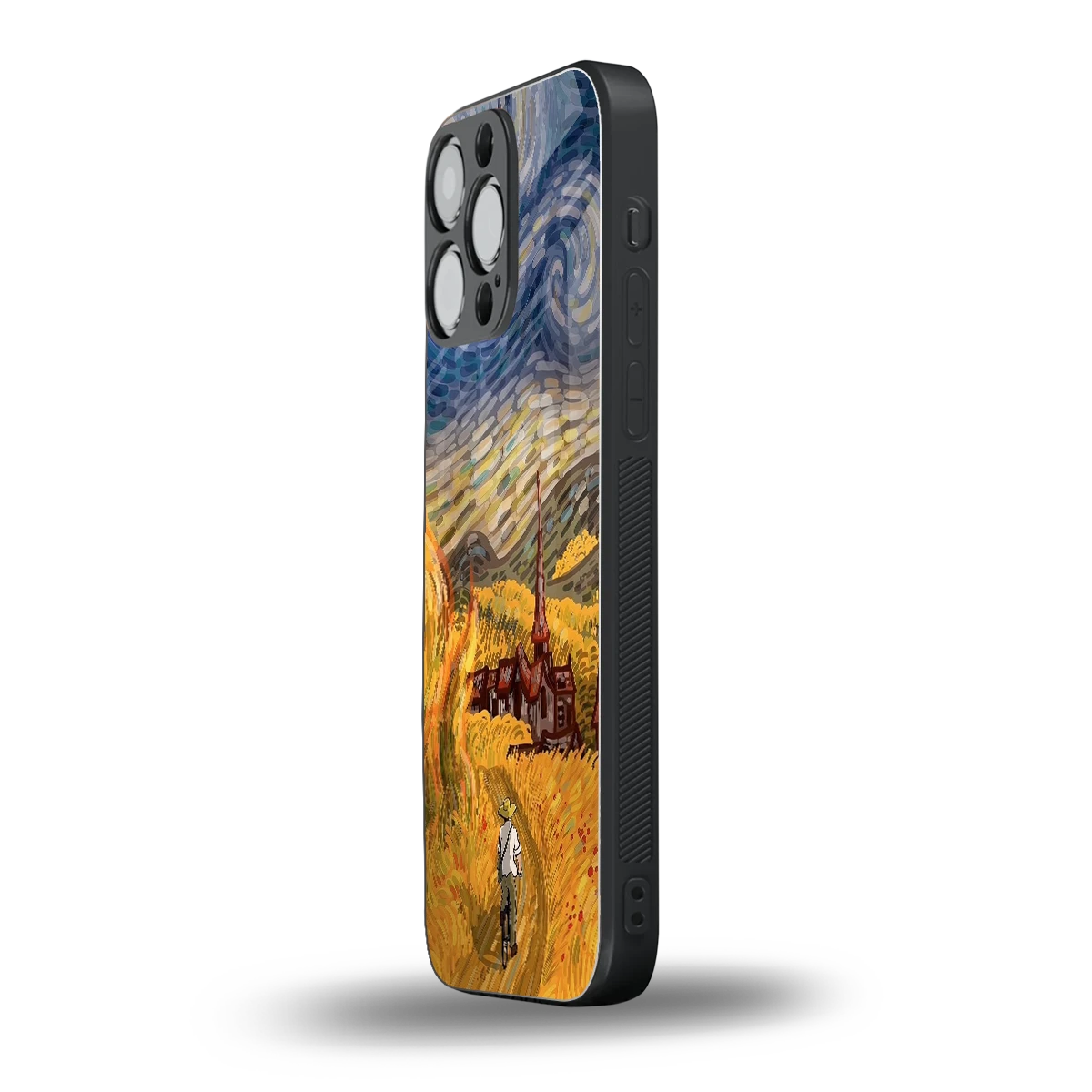 Starry Ride iphone 15 pro max mobile cover | shockproof glass phone case