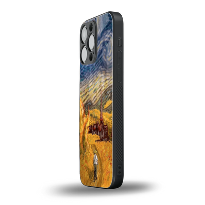 Starry Ride iphone 16 pro max mobile cover | shockproof glass phone case
