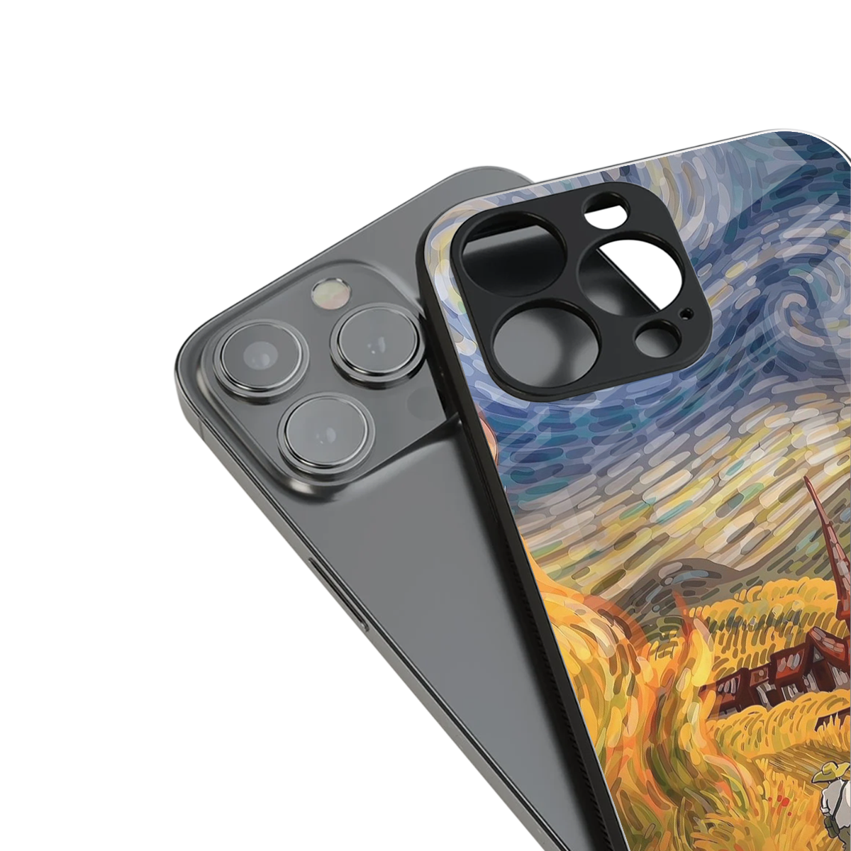 Starry Ride stylish phone case for iPhone 16 | glossy glass and slim fit