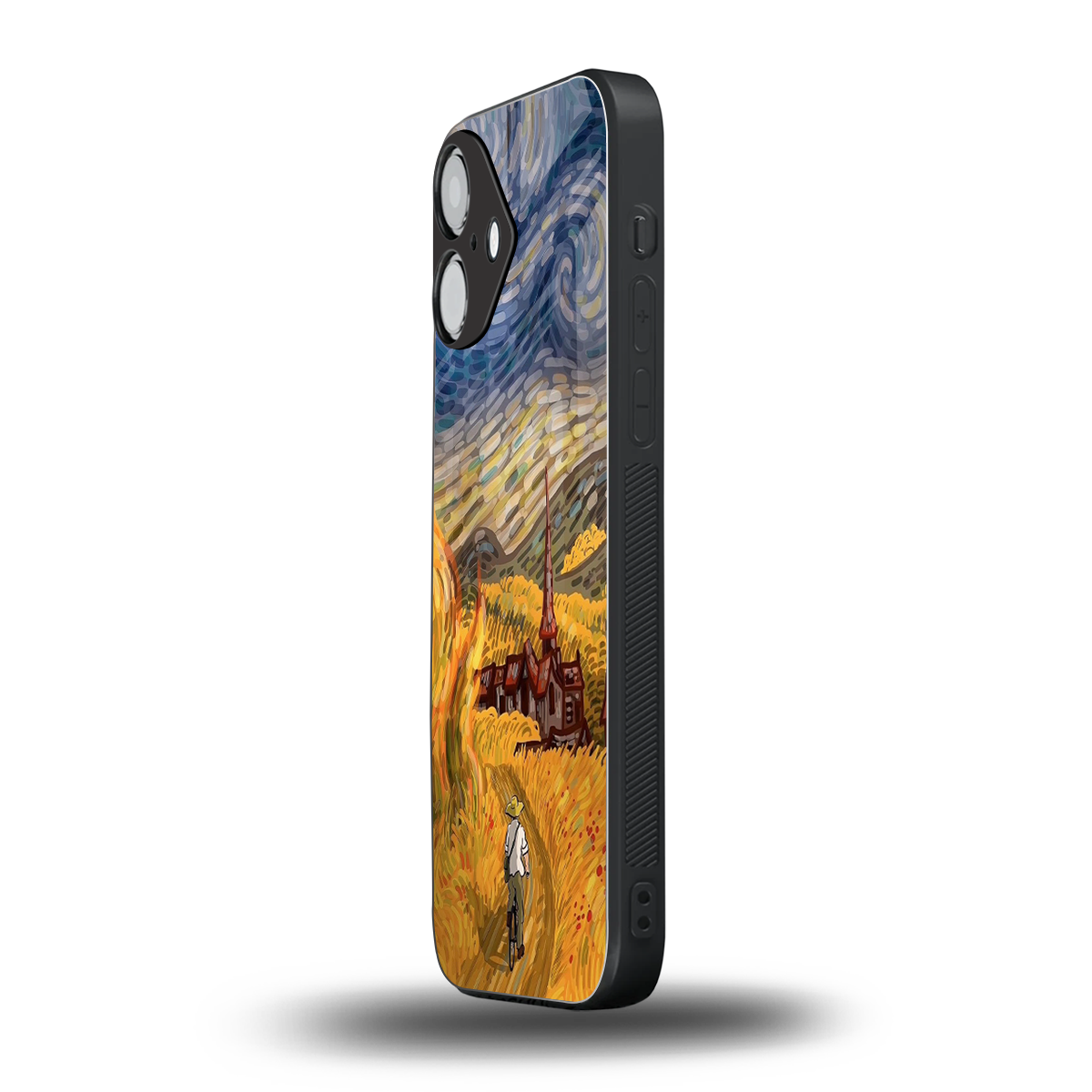 Starry Ride iPhone 16 mobile cover | shockproof glass phone case