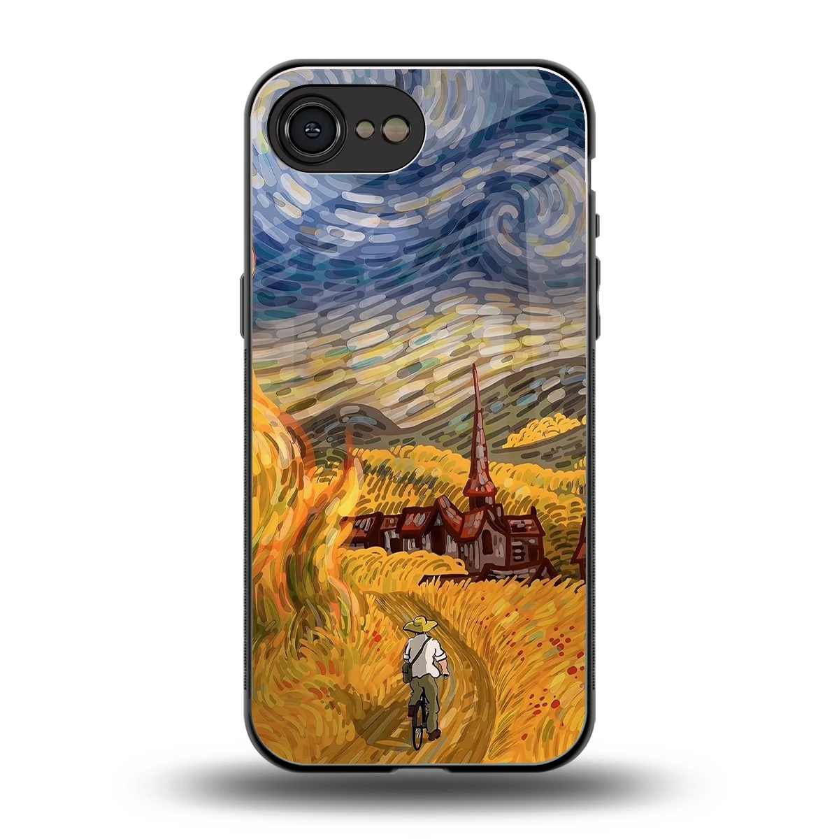 Starry Ride back phone cover | glass case for iphone 17e