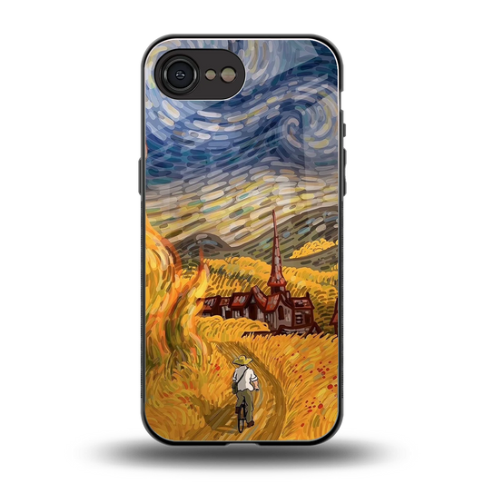 Starry Ride back phone cover | glass case for iphone 17e