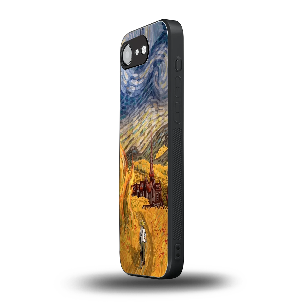 Starry Ride iphone 16e mobile cover | shockproof glass phone case