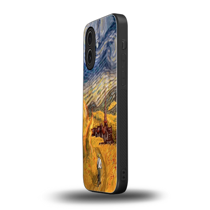 Starry Ride iphone 17 mobile cover | shockproof glass phone case