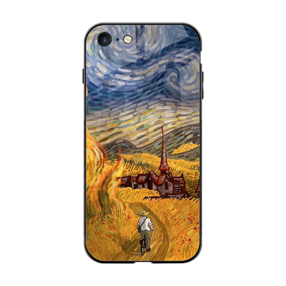 Starry Ride back phone cover | glass case for iphone 7