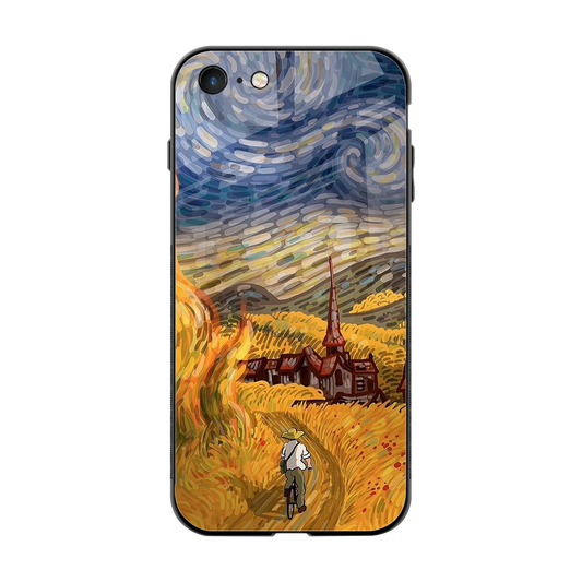 Starry Ride back phone cover | glass case for iphone 7