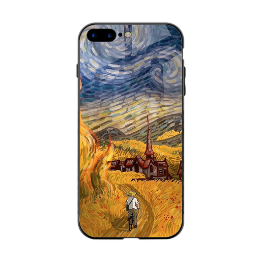 Starry Ride back phone cover | glass case for iphone 8 plus