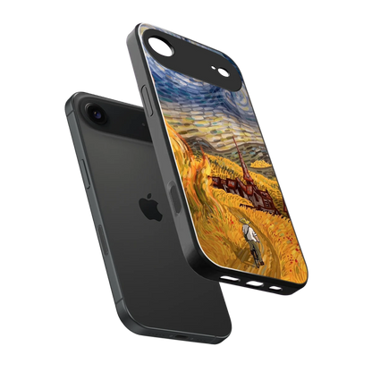 Starry Ride sleek iphone air cover with tempered glass back and TPU edges