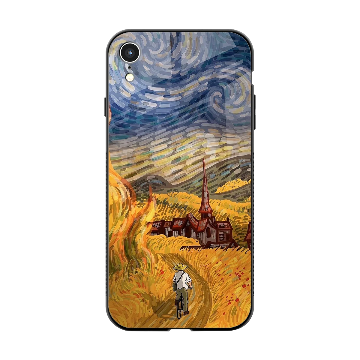 Starry Ride back phone cover | glass case for iphone xr