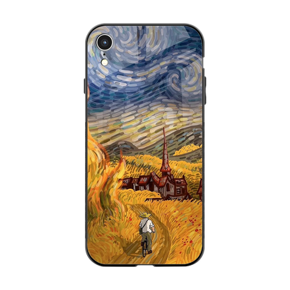 Starry Ride back phone cover | glass case for iphone xr