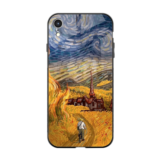 Starry Ride back phone cover | glass case for iphone xr