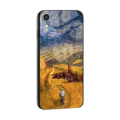 Starry Ride sleek iphone xr cover with tempered glass back and TPU edges