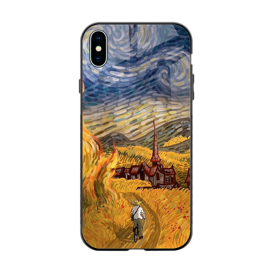 Starry Ride back phone cover | glass case for iphone xs max