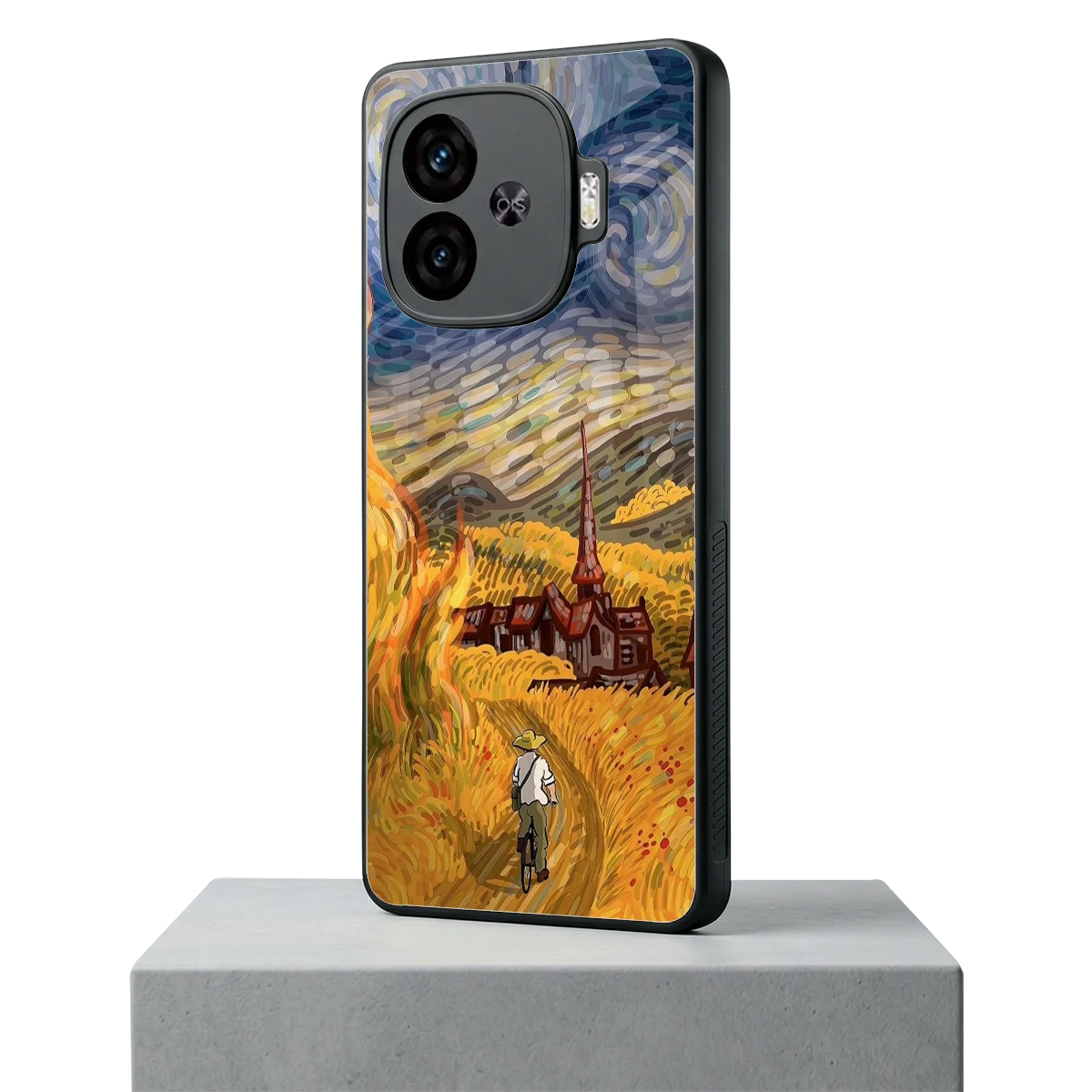 Starry Ride iqoo neo 10r 5g mobile cover | shockproof glass phone case