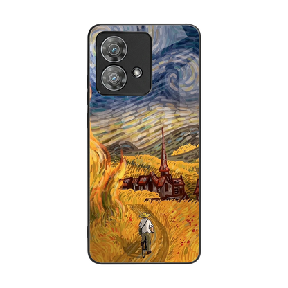 Starry Ride back phone cover | glass case for motorola edge 40 neo 5g