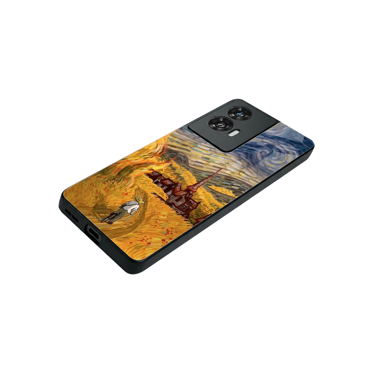 Starry Ride stylish phone case for motorola edge 50 fusion | glossy glass and slim fit
