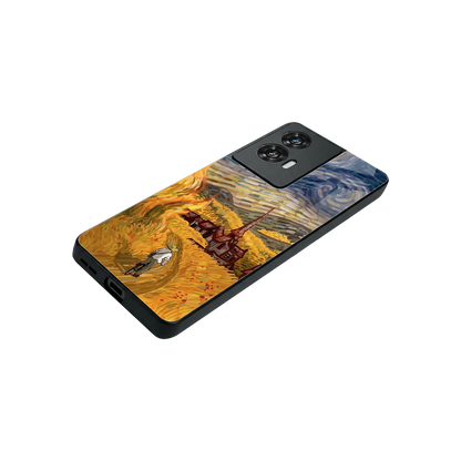 Starry Ride stylish phone case for motorola edge 50 fusion | glossy glass and slim fit