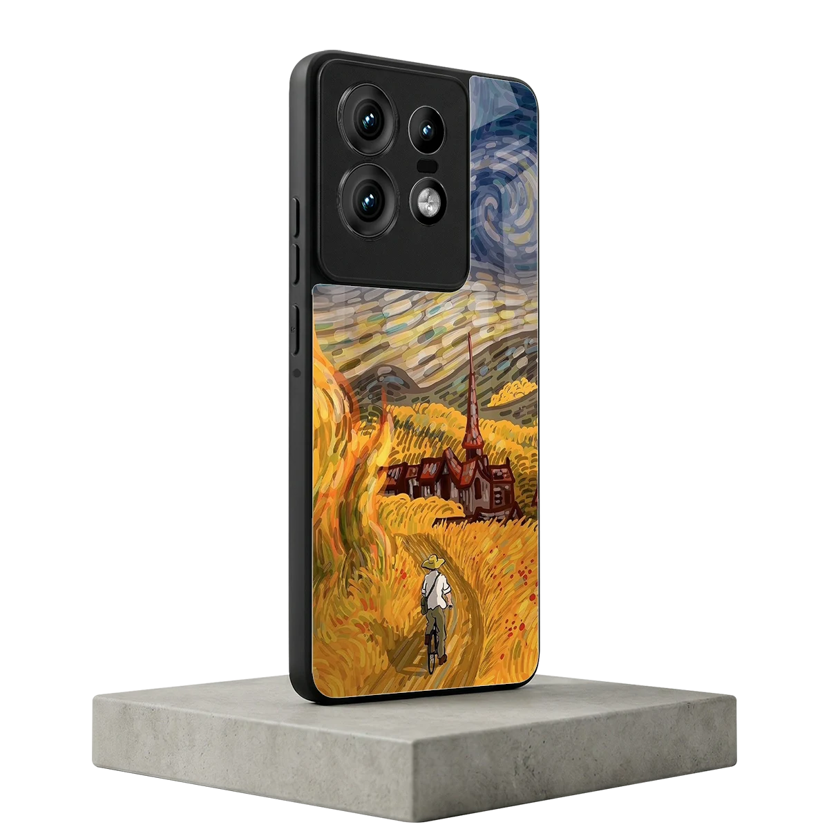 Starry Ride motorola edge 50 pro mobile cover | shockproof glass phone case