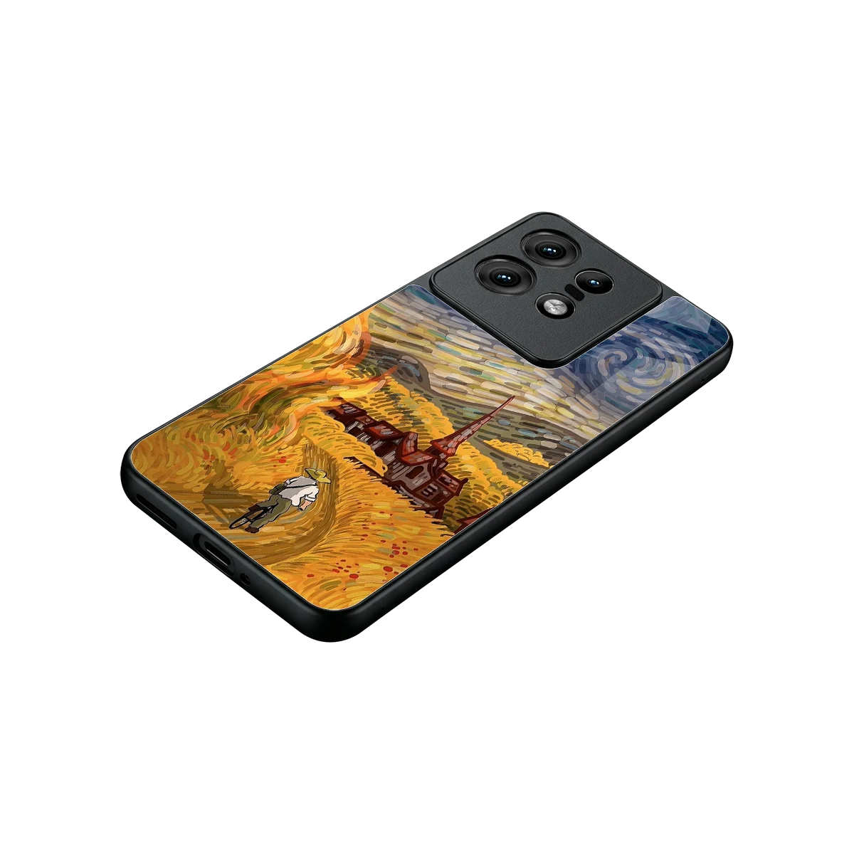 Starry Ride stylish phone case for motorola edge 50 pro | glossy glass and slim fit