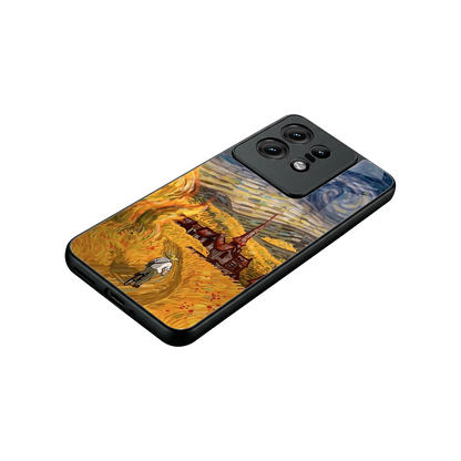 Starry Ride stylish phone case for motorola edge 50 pro | glossy glass and slim fit
