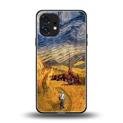Starry Ride back phone cover | glass case for nothing phone 1