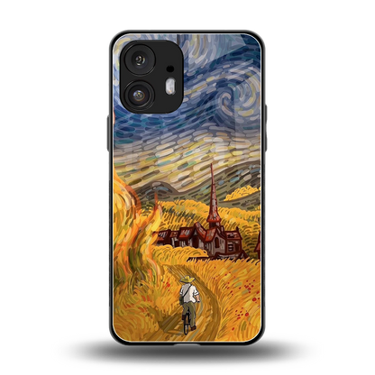 Starry Ride back phone cover | glass case for nothing phone 2