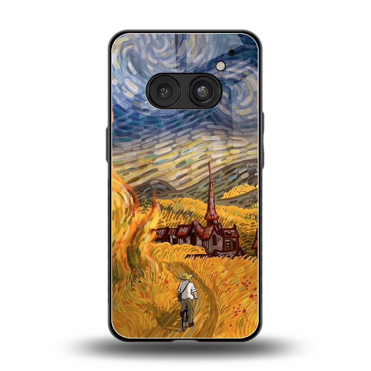 Starry Ride back phone cover | glass case for nothing phone 2a