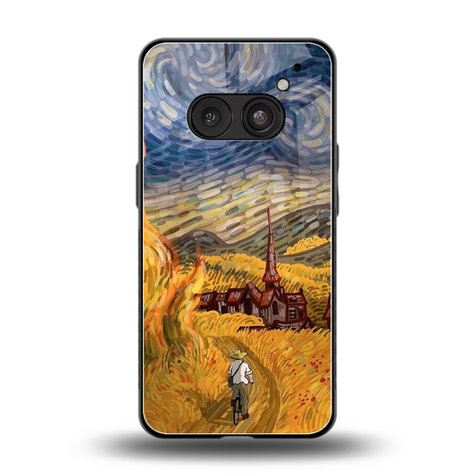 Starry Ride back phone cover | glass case for nothing phone 2a