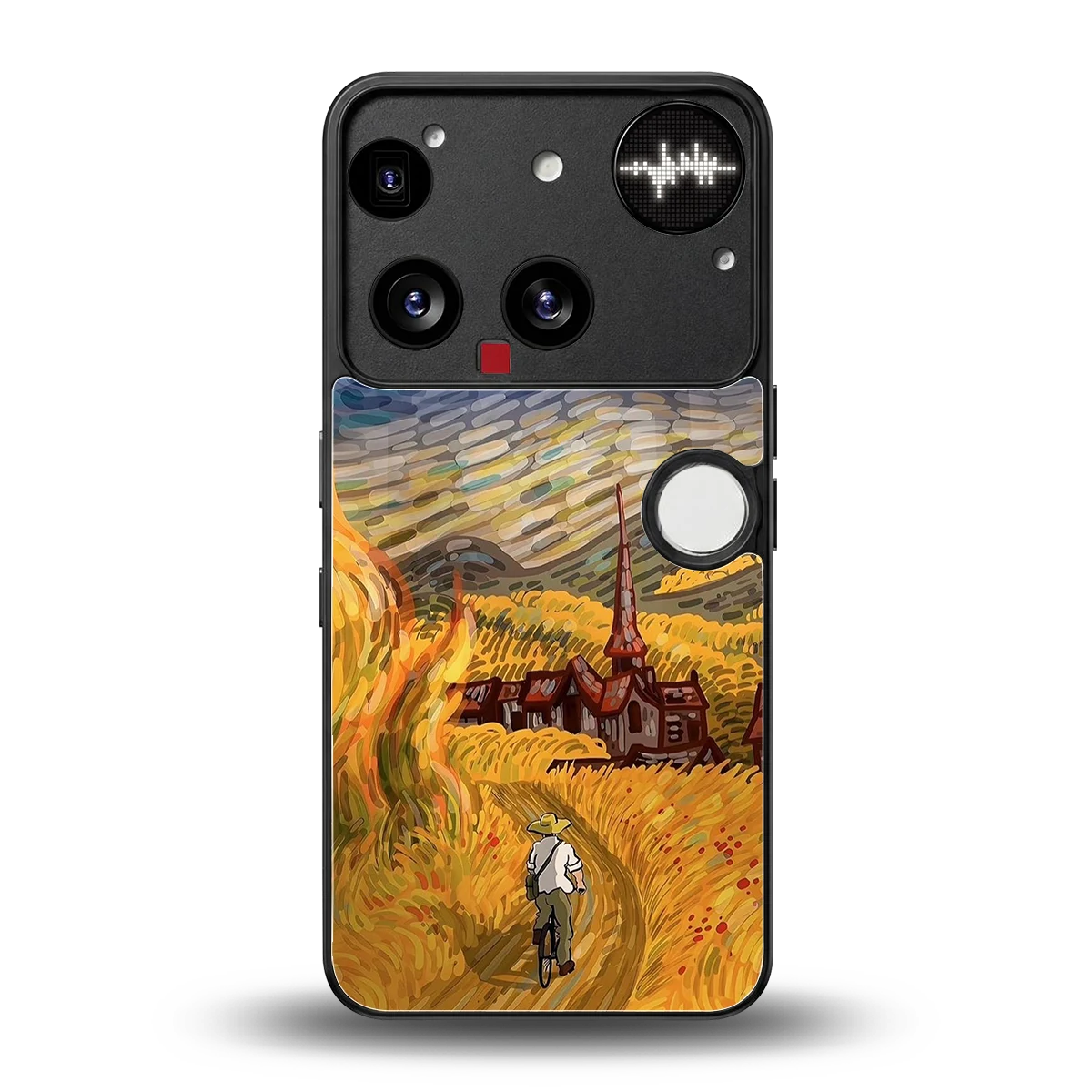 Starry Ride back phone cover | glass case for nothing phone 3