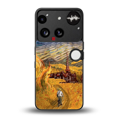 Starry Ride back phone cover | glass case for nothing phone 3