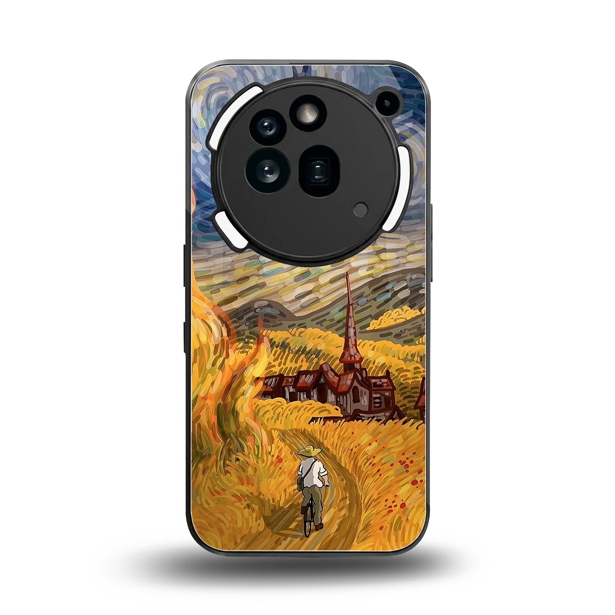 Starry Ride back phone cover | glass case for nothing phone 3a pro