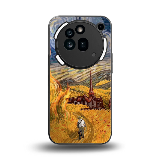 Starry Ride back phone cover | glass case for nothing phone 3a pro