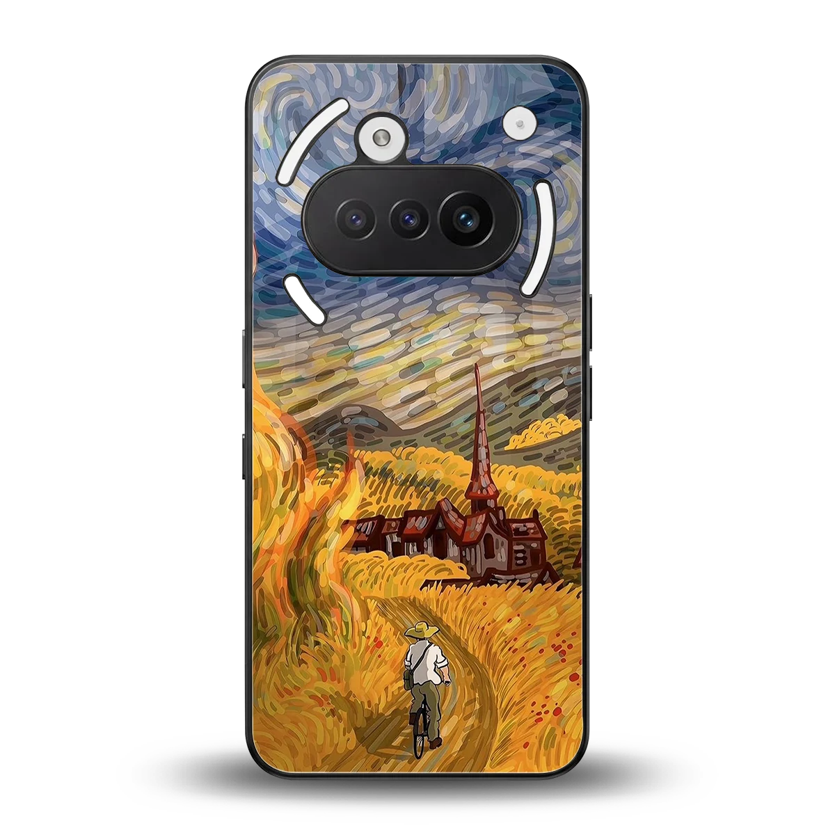 Starry Ride back phone cover | glass case for nothing phone 3a