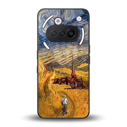 Starry Ride back phone cover | glass case for nothing phone 3a
