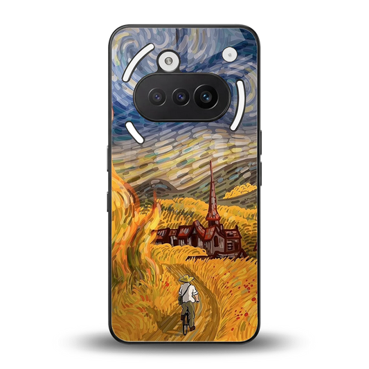 Starry Ride back phone cover | glass case for nothing phone 3a