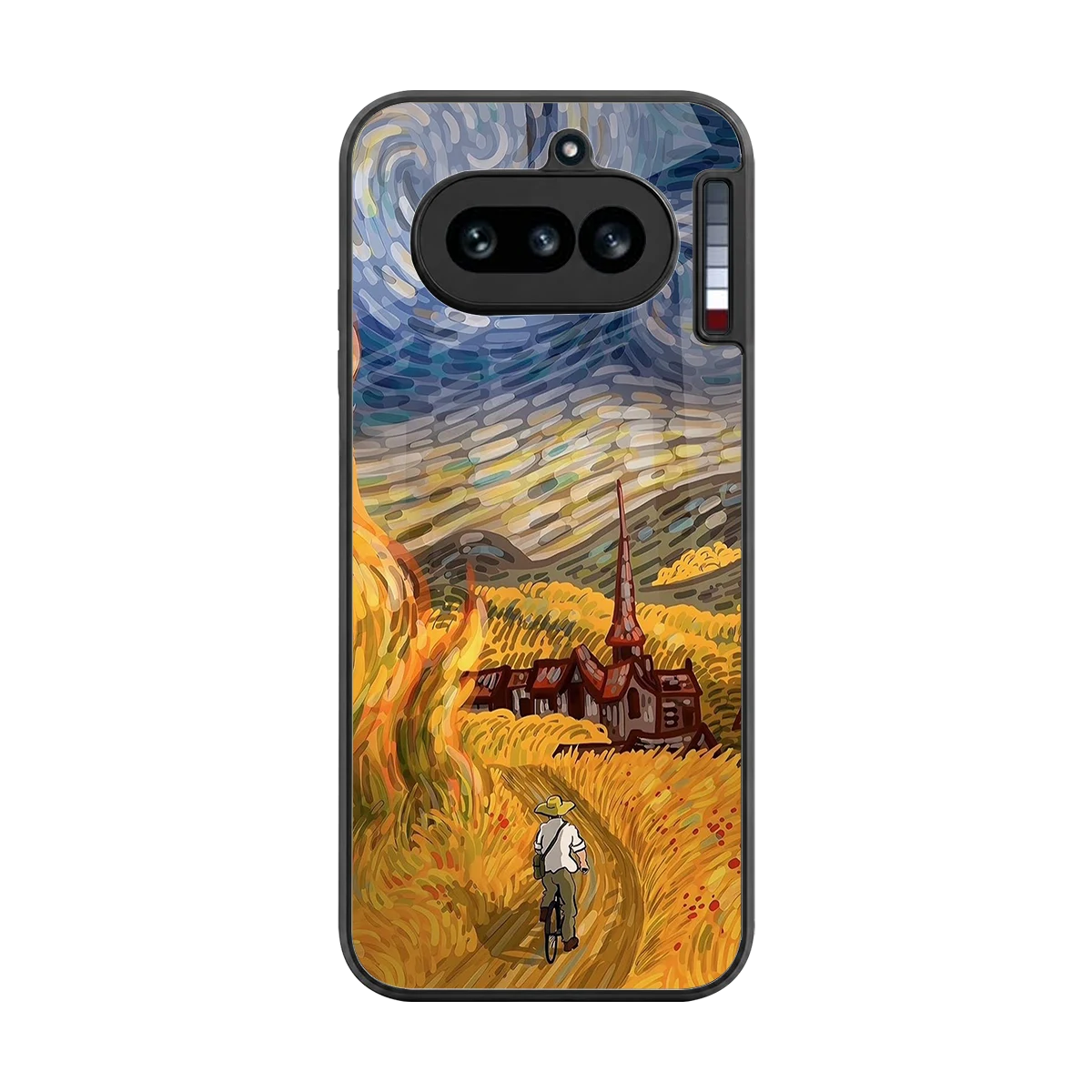 Starry Ride back phone cover | glass case for nothing phone 4a