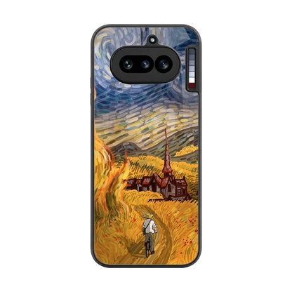 Starry Ride back phone cover | glass case for nothing phone 4a