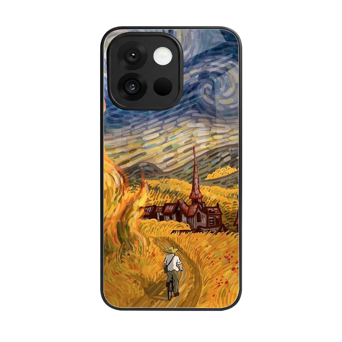 Starry Ride back phone cover | glass case for oneplus 13s