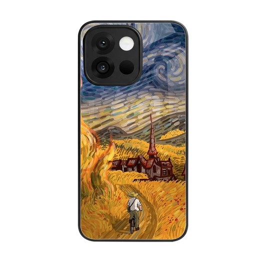 Starry Ride back phone cover | glass case for oneplus 13s