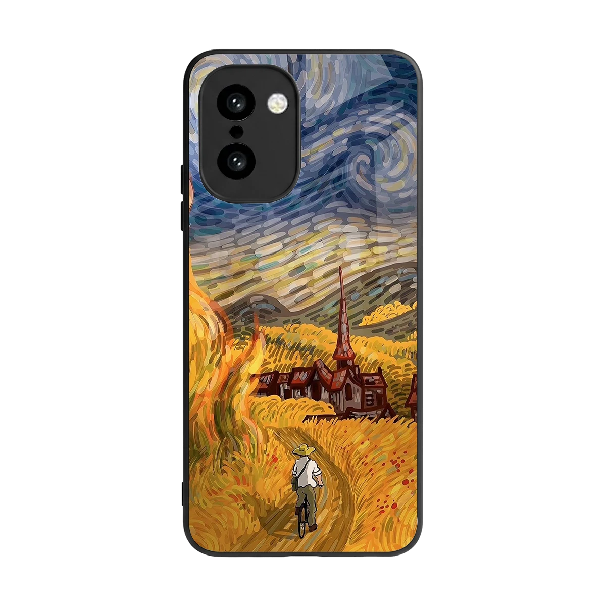Starry Ride back phone cover | glass case for oneplus 15r