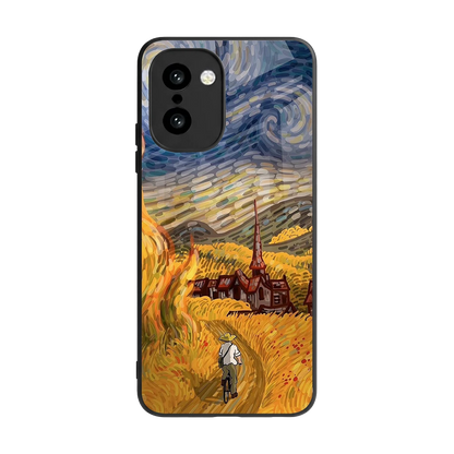 Starry Ride back phone cover | glass case for oneplus 15r
