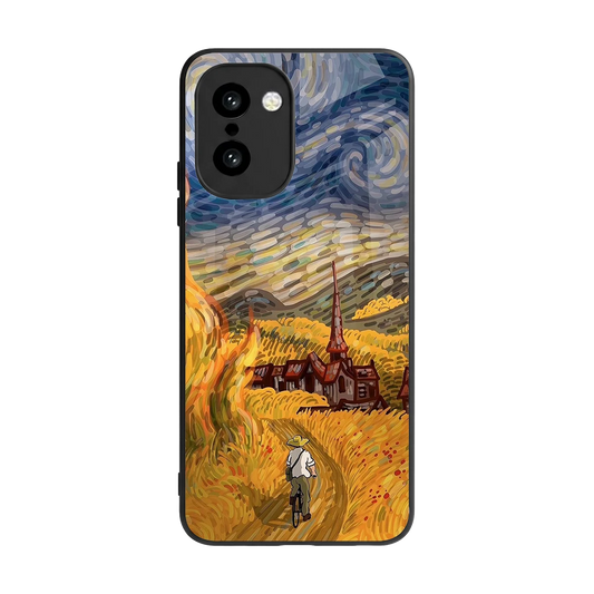 Starry Ride back phone cover | glass case for oneplus 15r