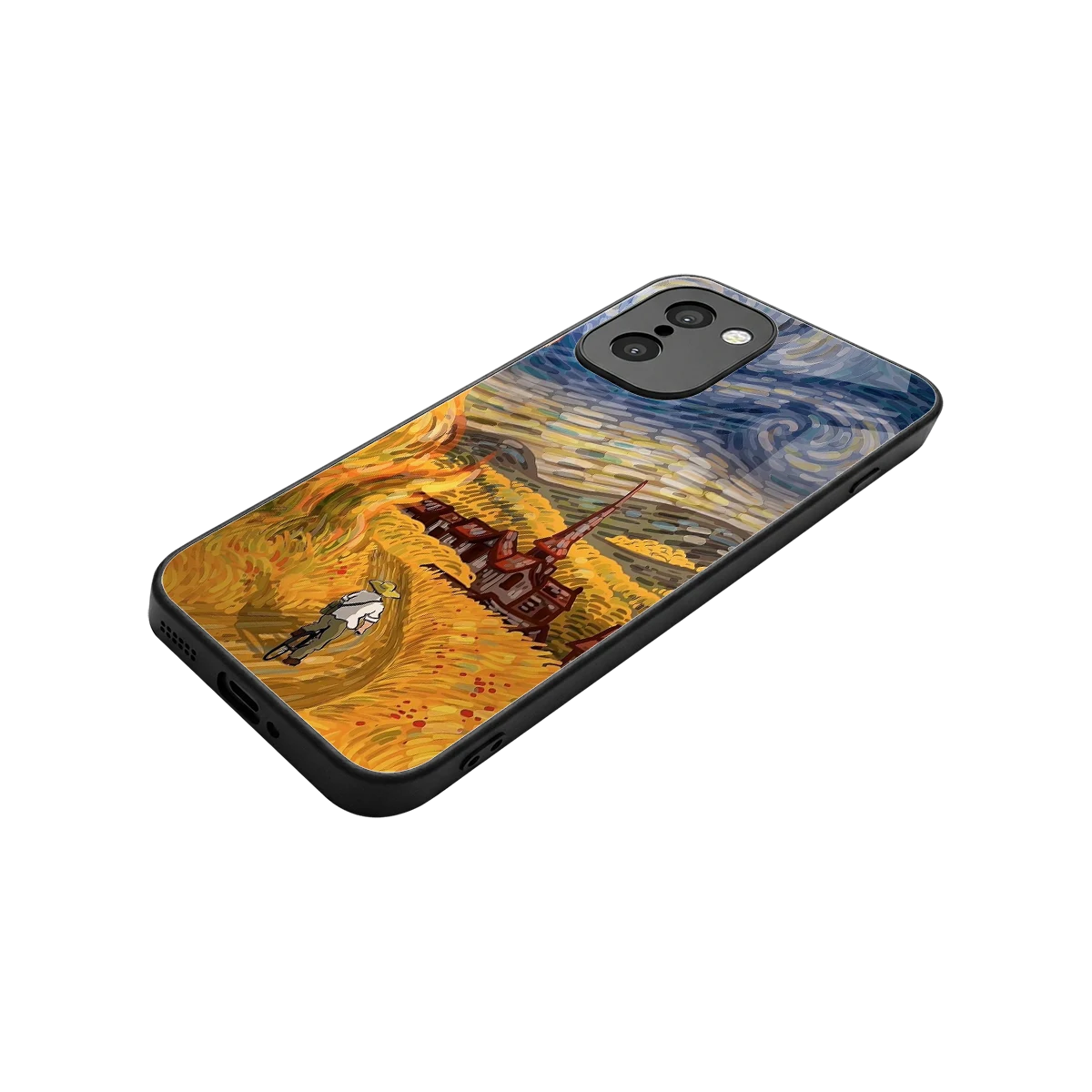 Starry Ride stylish phone case for oneplus 15r | glossy glass and slim fit