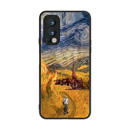 Starry Ride back phone cover | glass case for oneplus nord 2