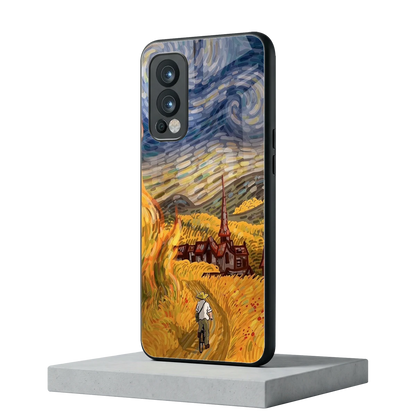 Starry Ride oneplus nord 2 mobile cover | shockproof glass phone case