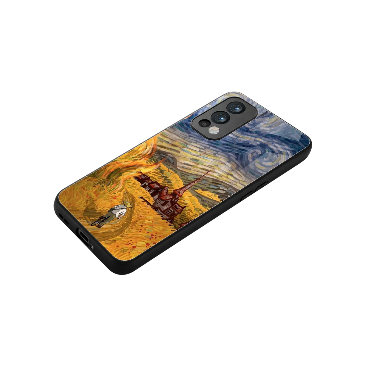 Starry Ride stylish phone case for oneplus nord 2 | glossy glass and slim fit