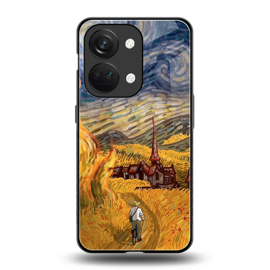 Starry Ride back phone cover | glass case for oneplus nord 3