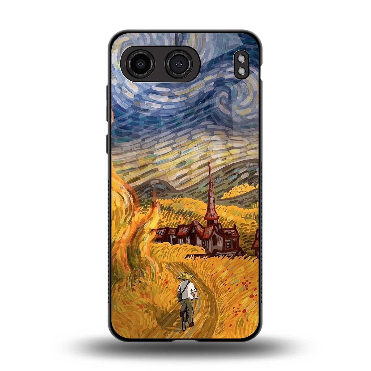 Starry Ride back phone cover | glass case for oneplus nord 4
