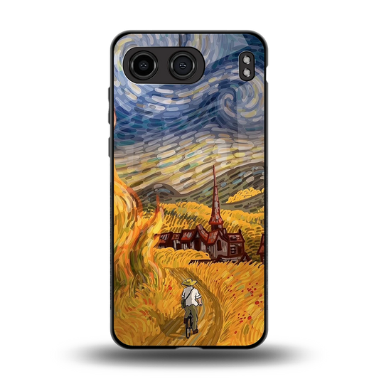 Starry Ride back phone cover | glass case for oneplus nord 4